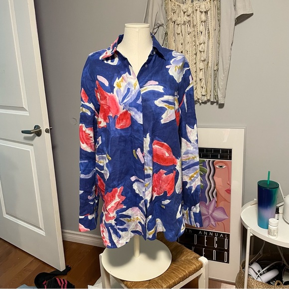 Aritzia Babaton Tahoma Button Up Shirt - Picture 2 of 4